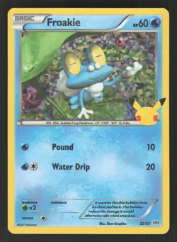 Froakie 22/25 Pokemon TCG McDonald's 25th Anniversary NM - Image 1