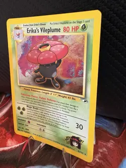 1999 Pokemon Gym Heroes Erika’s Vileplume Holo 5/132 WOTC LP - Image 3