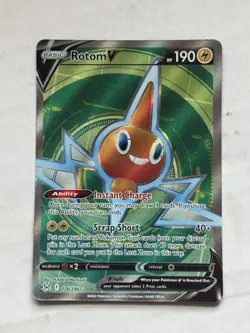 Rotom V - 176/196 - Pokemon Lost Origins Full Art Ultra Rare Card NM - Image 1