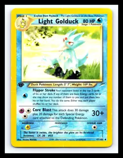 💥 LIGHT GOLDUCK 1st Edition Stamp # 47/105 Neo Destiny Non Holo Vintage Pokemon - Image 1