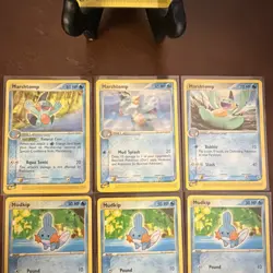 Pokemon TCG Mudkip & Marshtomp EX Ruby & Sapphire, Sandstorm Lot (6x) 2003 - Image 4