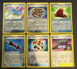 6x Pokemon TCG Darkness Ablaze Reverse Holo Trainer Set Lot6 NM - Image 1