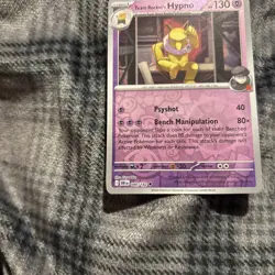 #80 Team Rocket's Hypno RH REVERSE HOLO Pokemon TCG S&V Destined Rivals-Psychic - Image 3
