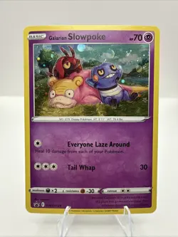 Pokemon TCG Galarian Slowpoke SWSH Black Star Promo SWSH126 Promo - Image 1