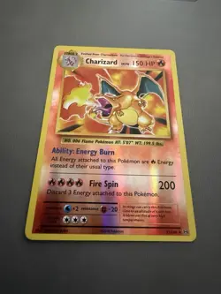 Pokemon TCG Charizard Evolutions 11/108 Reverse Holo Rare MP Condition - Image 2