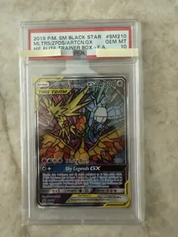 2019 PM SM Black Star Holo PSA10 Gem MT MLTRS/ZPDS/ARTCN.GX #SM10 PSA10 - Image 1