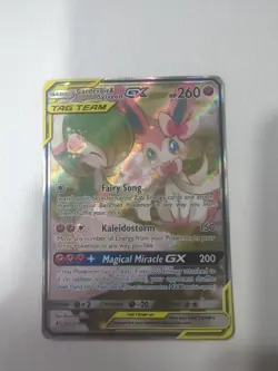 Pokemon Gardevoir & Sylveon GX 205/214 Tag Team Ultra Rare Full Art Holo - Image 1