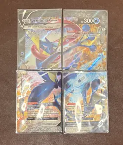 Greninja V-UNION Set of 4 SWSH Sword & Shield Promo 155 156 157 158 Pokemon Mint - Image 1