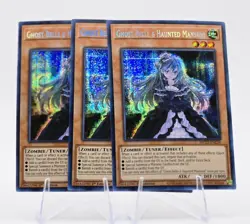 3x GHOST BELLE & HAUNTED MANSION MP22-EN258 (PRISMATIC SECRET RARE) Yu-Gi-Oh! - Image 2