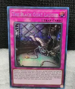 Yu-Gi-Oh! The Black Goat Laughs *PRISMATIC SECRET RARE* MP25-EN057 1st Ed NM - Image 1
