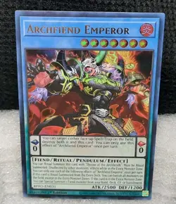 Yu-Gi-Oh! Archfiend Emperor *ULTRA RARE* BPRO-EN031 1st NM/M - Image 1