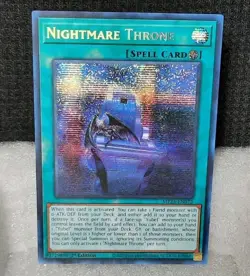 Yu-Gi-Oh! Nightmare Throne *PRISMATIC SECRET RARE* MP25-EN072 1st Edition NM - Image 1