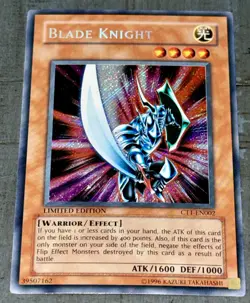 Blade Knight - CT1-EN002 - 2004 Limited Edition Secret Rare Holo NM YuGiOh! Card - Image 1