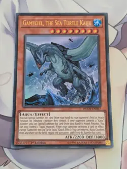 Gameciel the Sea Turtle Kaiju DUDE-EN037 Ultra Rare Near Mint 1st Edition Yugioh - Image 1