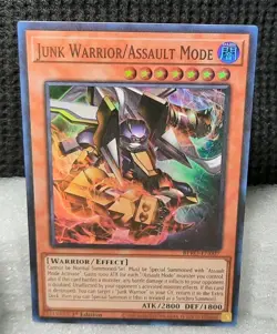 Yu-Gi-Oh! Junk Warrior/Assault Mode *SUPER RARE* BPRO-EN007 1st Edition NM - Image 1