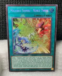Yu-Gi-Oh! Mikanko Shinbu - Noble Twins *SECRET RARE* MZMU-EN019 1st Ed NM/M - Image 1