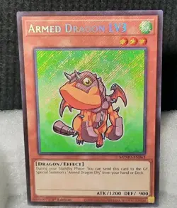 Yu-Gi-Oh! Armed Dragon LV3 *SECRET RARE* MZMU-EN063 1st Edition NM/M - Image 1
