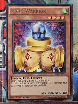 Yu-Gi-Oh! TCG Slate Warrior BP03-EN013 1st Edition Effect Fiend Wind - Image 1