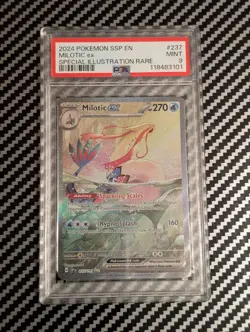 2024 Pokemon SSP EN Milotic Ex SIR #237 PSA 9 - Image 1
