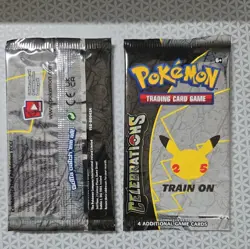 Pokemon Celebrations Booster Pack - 4 Cards Pack New Sealed Offical TCG 25th - Image 2
