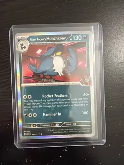 🔥Team Rocket’s Honchkrow 127/217 Holo Rare Ascended Heroes Pokemon TCG NM - Image 1