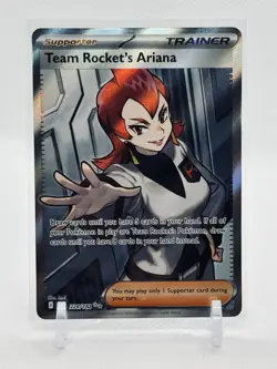 Pokemon TCG Team Rocket's Ariana 224/182 Sv10: Destined Rivals Holo NM M DRI - Image 1