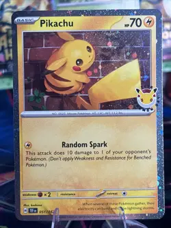 2026 Pokemon Day 30th Anniversary Pikachu 051 Stamped Promo w/ Swirl! 🍥 - Image 1