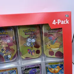 Pokemon TCG: Scarlet & Violet 151 Mini Tins 4 Pack Sams Club Sealed Excellent - Image 4