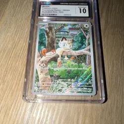 Pokemon TCG Meowth Me02: Phantasmal Flames 106/094 Illustration Rare Holo CGC 10 - Image 2
