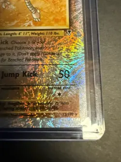 Hitmonlee 13/110 Legendary Collection 2002 Reverse Holo Pokemon TCG Fireworks 🎇 - Image 5