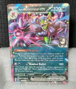 Pokemon Marnie's Grimmsnarl ex 136/182 Holo *DOUBLE RARE* NM - Image 1
