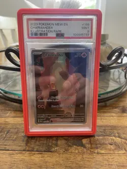 Pokemon Charmander Illustration Rare Holo 168/165 Scarlet & Violet PSA 9 - Image 1
