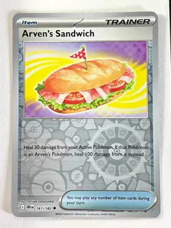 Arven’s Sandwich 161/182 Reverse Holo Destined Rivals Pokemon TCG - Near Mint NM - Image 1