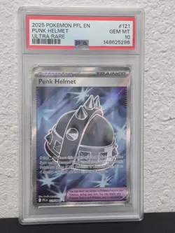 Punk Helmet 121/094 Phantasmal Flames Full Art Holo PSA 10 GEM MINT Pokemon TCG - Image 1