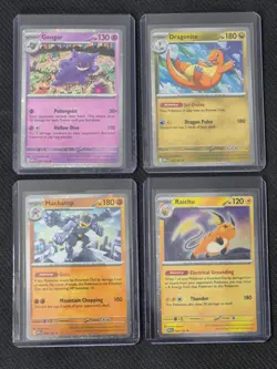 Pokemon Sam's Club 151 4 Mini Tin promos Raichu Machamp Dragonite ALL NEAR MINT - Image 1