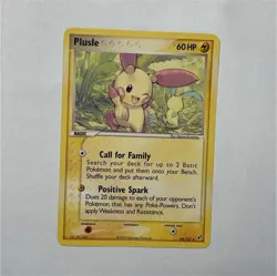 Pokemon, Plusle 44/107, Deoxys, Pokemon TCG, Basic - Image 1