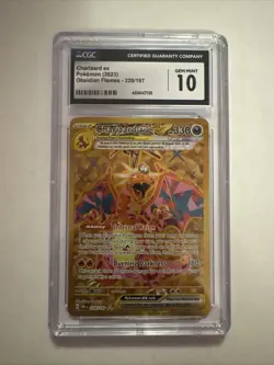 Pokemon :Charizard Ex Obsidian Flames 228-197 -CGC GEM MINT 10- Hyper Rare - Image 1