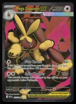 Mega Lopunny ex 115/094 Full Art Ultra Rare Phantasmal Flames Pokemon NM - Image 1