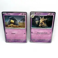 Abra 063/165 Kadabra 064/165 Cosmos Holo Promo S&V 151 Pokemon - Image 1