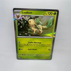 Leafeon 005/131/131 Holo Rare SV: Prismatic Evolutions Pokemon Holo Near Mint - Image 1