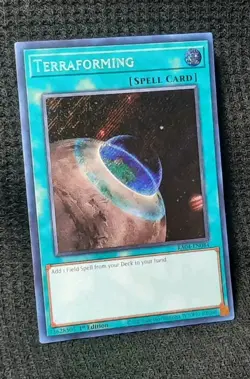Yu-Gi-Oh! Terraforming *SECRET RARE* RA04-EN084 1st Edition NM/M - Image 1