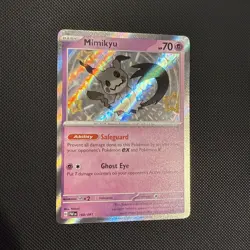 Pokemon Card Mimikyu 160/091 Paldean Fates Shiny Rare Near Mint - Image 1