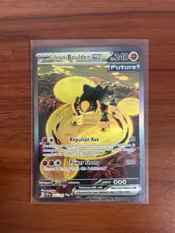 Iron Boulder EX 207/162 SIR Pokemon Card from Temporal Forces - Near Mint - Image 1