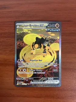 Iron Boulder EX 207/162 SIR Pokemon Card from Temporal Forces - Near Mint - Image 2