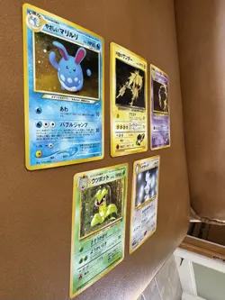 5x Card Pokemon Vintage Japanese Holo Lot - LP/MP - Jungle, Gym Challenge, Neo - Image 2