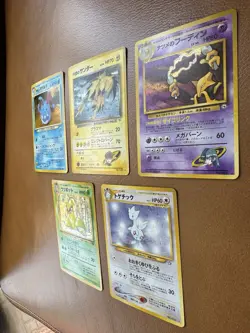 5x Card Pokemon Vintage Japanese Holo Lot - LP/MP - Jungle, Gym Challenge, Neo - Image 3