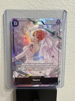Bandai Nami Character Card OP15-086 OP15 Special Foil 6000 Power - Image 1