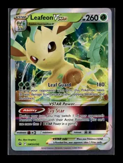 SWSH: Sword & Shield Promo Cards #SWSH195 Leafeon VSTAR - Image 1