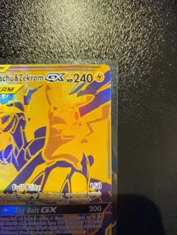 Pokemon Pikachu & Zekrom GX SM248 Promo Full Art Foil TAG TEAM Card - Image 5