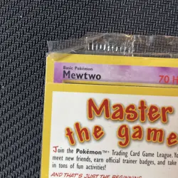 1x Sealed MEWTWO # 14 Black Star Promo Master the Game WOTC Pokemon Card - Image 3